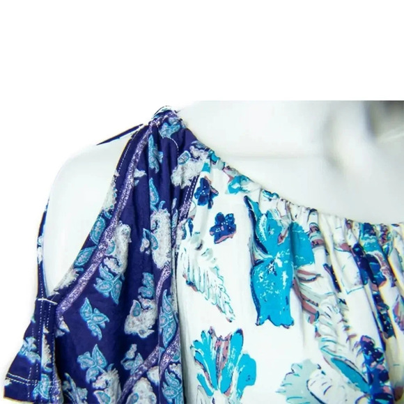 Free People Floral Cold Shoulder Blouse - Picture 3 of 4